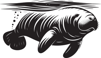 Manatee Illustration
