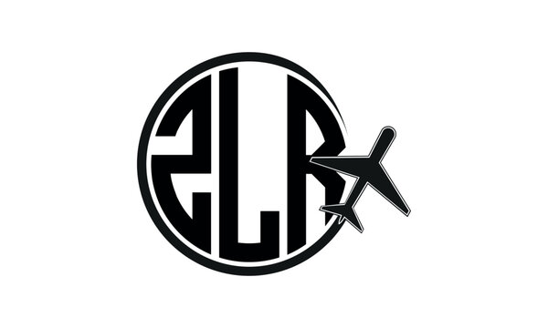 ZLR three initial letter circle tour & travel agency logo design vector template. hajj Umrah agency, abstract, wordmark, business, monogram, minimalist, brand, company, flat, tourism agency, tourist