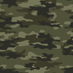 
Fashion camouflage khaki pattern seamless army background, forest hunting print disguise, urban fashion design, paper, fabric