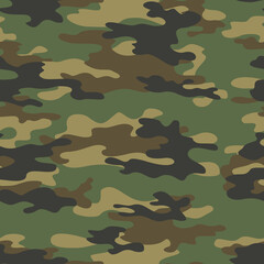 Fototapeta premium Fashionable camouflage pattern, military background, vector fabric texture, urban background