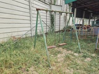 Damage, Old, Abandoned Playground