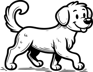Coloring page Animals Cartoon clipart for kids illustration book