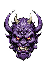 Fototapeta premium Purple dragon mascot on transparent background 