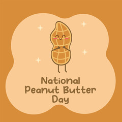 An excellent vector graphic for celebrating National Peanut Butter Day is this one.