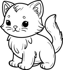 Coloring page Animals Cartoon clipart for kids illustration book	
