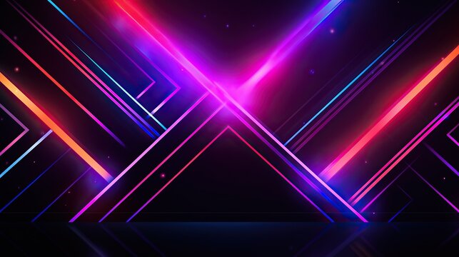 colorful abstract grid lines background texture, Shiny abstract background. Colorful glowing lights. Glossy graphics
