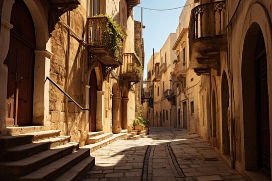 Alleyway. Putignano. Puglia. Italy, AI Generated