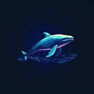 Image of a shark logo in the sea, for a t-shirt mascot
Generate AI.