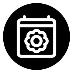 spring glyph icon
