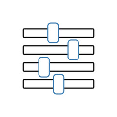 adjust concept line icon. Simple element illustration. adjust concept outline symbol design.