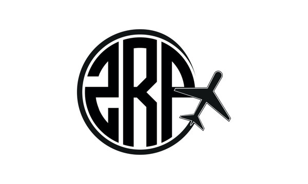 ZRP three initial letter circle tour & travel agency logo design vector template. hajj Umrah agency, abstract, wordmark, business, monogram, minimalist, brand, company, flat, tourism agency, tourist
