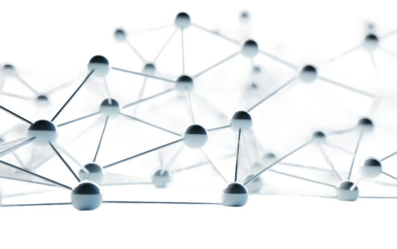 Spatial Symphony Interconnected Nodes Unveiled on White or PNG Transparent Background