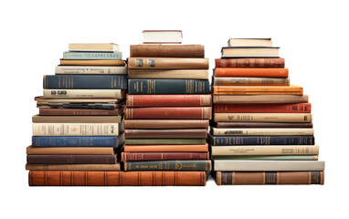 Embrace the Diversity of the Books Lot on White or PNG Transparent Background