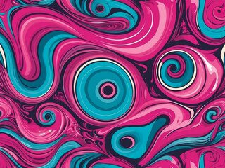 Fototapeta na wymiar Wallpaper, blend of colors creates transparent waves and color swirls. for posters Other printed media