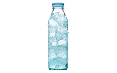 Fototapeta premium Hydrate with the Purity of Melted Glacier Ice on White or PNG Transparent Background