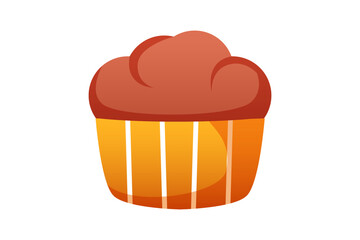 Sweet Cupcake Winter Sticker Design