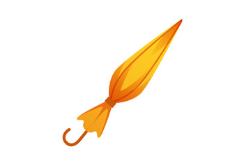 Orange Umbrella Winter Sticker Design