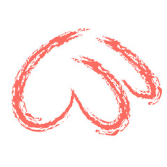 Colored Abstract Grunge Paint Brush Stroke Design Element