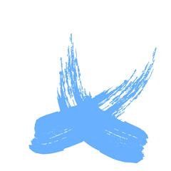 Colored Abstract Grunge Paint Brush Stroke Design Element