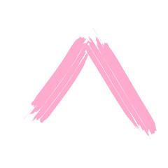 Colored Abstract Grunge Paint Brush Stroke Design Element