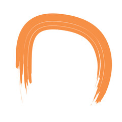 Colored Abstract Grunge Paint Brush Stroke Design Element