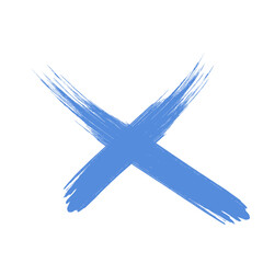 Colored Abstract Grunge Paint Brush Stroke Design Element