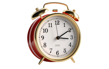 The Gentle Nudge of a Reminder Clock on White or PNG Transparent Background