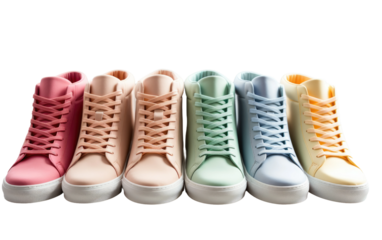 Unveiling the Latest Sneaker Collection on White or PNG Transparent Background