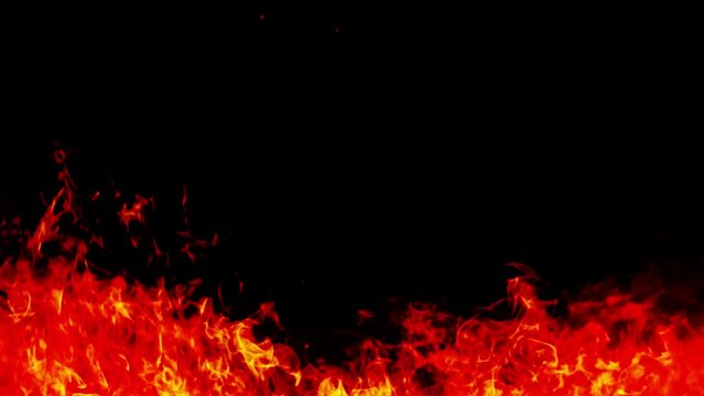 abstract background of red hot flames