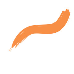 Colored Abstract Grunge Paint Brush Stroke Design Element