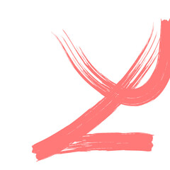 Colored Abstract Grunge Paint Brush Stroke Design Element