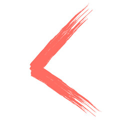 Colored Abstract Grunge Paint Brush Stroke Design Element