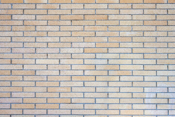 Background from a beige clinkered wall - 701609326