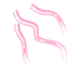 Colored Abstract Grunge Paint Brush Stroke Design Element