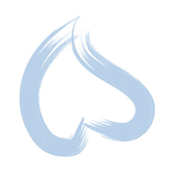 Colored Abstract Grunge Paint Brush Stroke Design Element