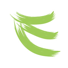 Colored Abstract Grunge Paint Brush Stroke Design Element