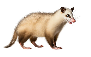 Fototapeta na wymiar The Evolutionary Tale of the Virginian Opossum on White or PNG Transparent Background