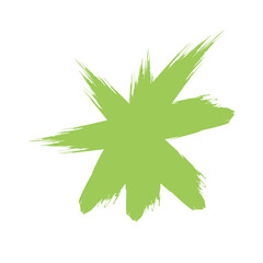 Colored Abstract Grunge Paint Brush Stroke Design Element