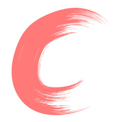 Colored Abstract Grunge Paint Brush Stroke Design Element