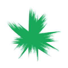 Colored Abstract Grunge Paint Brush Stroke Design Element