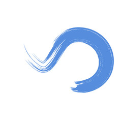 Colored Abstract Grunge Paint Brush Stroke Design Element