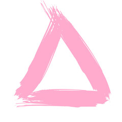 Colored Abstract Grunge Paint Brush Stroke Design Element