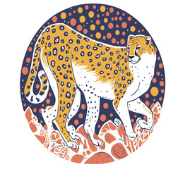 illustration of a cheetah