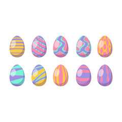 Flat Easter Egg