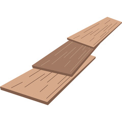 Floor Wooden Tiles Element