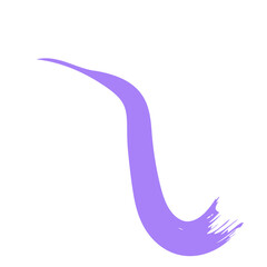 Colored Abstract Grunge Paint Brush Stroke Design Element