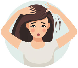 Obraz premium 여성탈모