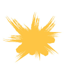 Colored Abstract Grunge Paint Brush Stroke Design Element