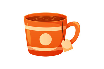 Hot Tea Winter Drink Sticker