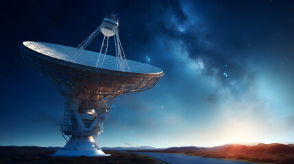 radio telescopes and the Milky Way
